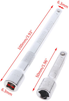 50/100mm Long Extension Bar 1/4 Drive Ratchet Socket Extender Socket Tool