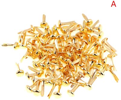 50/100Pcs Iron Ronde Metalen Mini Brads Voor Scrapbooking Accessoires Versiering Fastener Diy Handgemaakte Ambachten A 100stk