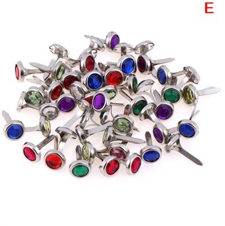 50/100Pcs Iron Ronde Metalen Mini Brads Voor Scrapbooking Accessoires Versiering Fastener Diy Handgemaakte Ambachten E 50stk