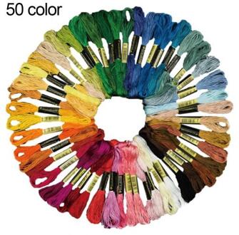 50/100Pcs Multicolor Borduurgaren Kruissteek Katoen Naaien Strengen Diy Borduren Floss Strengen Threads Ambachten Naaien Gereedschap 50stk