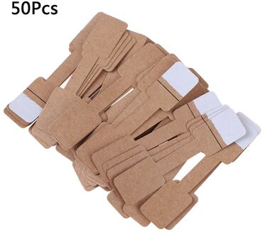 50/100Pcs Quadrate Lege Prijskaartjes Ketting Ring Etiketten Papier Stickers Papier Sieraden Display Card Labels Hangtag 50stk