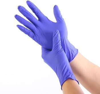 50/100Pcs Wegwerp Handschoenen Latex Rubber Schoonmaken Voedsel Handschoenen Universal Home Tuin Schoonmaak Handschoenen Huishoudelijke Schoonmaakmiddelen Donkerblauw