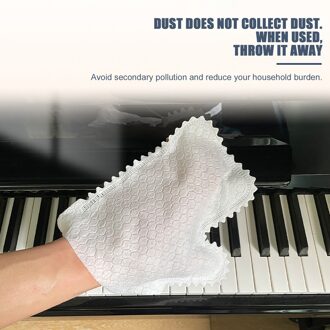 50/10Pcs Bamboevezel Reiniging Handschoenen Niet-geweven Stof Afwas Handschoenen Huishouden Wegwerp Schoonmaak Handschoenen Keuken 10stk