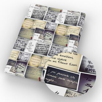 50*145Cm Brieven Serie Print 100% Katoen Stof Voor Tissue Kids Quiliting Patchwork Trouwjurk Handwerken Materiaal, 1Yc15930 1064591