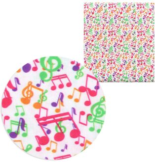 50*145Cm Muziek Note Ster Polyester Katoen Voor Tissue Kids Home Textiel Voor Naaien Pop Kleden Wedding jurk, 1Yc14610 1087959
