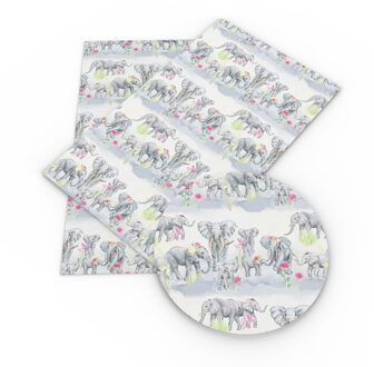 50*145Cm Olifant Serie 100% Katoen Patchwork Naaien Quilten Stoffen Handwerken Voor Tissue Diy Doek Jurk, 1Yc17283 1129034