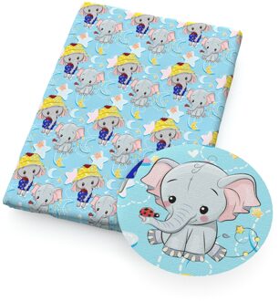 50*145Cm Olifant Serie 100% Katoen Patchwork Naaien Quilten Stoffen Handwerken Voor Tissue Diy Doek Jurk, 1Yc17283 1130116