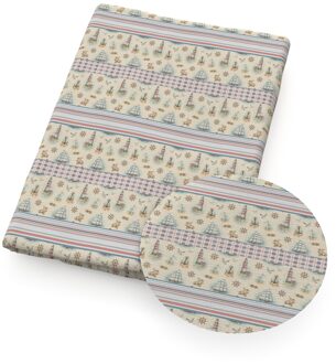 50*145Cm Zeilboot Serie Gedrukt 100% Katoen Voor Tissue Kids Thuis Textiel Naaien Pop Kleding Trouwjurk, 1Yc17202 1124013