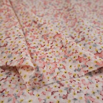 50*148Cm Verse Pastorale Blauw Bloemen Stretch Fluwelen Chiffon Stof Jurk Shirt Meisjes Kleding Handgemaakte Diy Stof 02