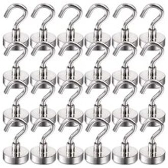 50 20 10 Pack Magnetische Haken, Vergemakkelijken Haak Voor Thuis, Keuken, Werkplek, Kantoor En Garage Pack of 20stk