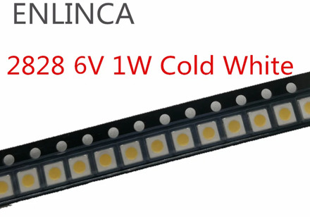 50-200pcs For SAMSUNG for LG TV Application 2828 LED Backlight zener 6V 1W 3228 2828 cold Cool white LCD Backlight for TV