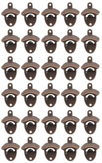 50/30/25Pcs Flesopener Wandmontage Rustieke Bier Opener Set Vintage Look Met Montage Schroeven Voor keuken Cafe Bars 30stk