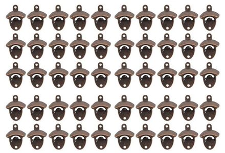 50/30/25Pcs Flesopener Wandmontage Rustieke Bier Opener Set Vintage Look Met Montage Schroeven Voor keuken Cafe Bars 50stk