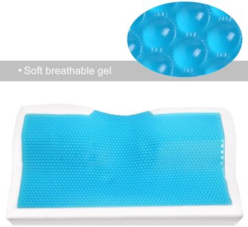 50*30/60*35Cm Memory Foam Beddengoed Kussen Nek Bescherming Trage Rebound Memory Foam Vlinder Vormige Kussen Gezondheid cervicale Nek 50x30cm