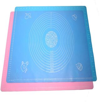 50*40Cm Siliconen Bakken Cake Deeg Fondant Rolling Kneden Deeg Mat Schaal Tafel Grill Pad Keuken Accessoires #20 26x29CM willekeurig