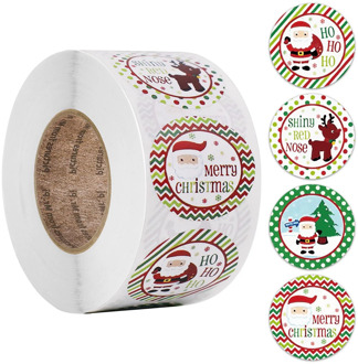 50-500pcs Snowman Christmas Stickers Gift Decoration Sticker Packaging Stationery Sticker Happy Holidays Decoration Seal Labelel