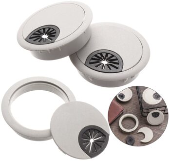50/53/60Mm Ronde Pc Computer Bureau Plastic Grommet Kabelopening Covers Outlet Port Wire Rack Organizer kabel Klem Draad Management
