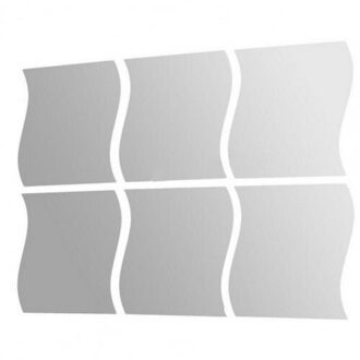 50% 6 Stuks Stijl Muursticker Verwijderbare 3D Decoratie Spiegel Effect Diy Spiegel Muur Sticker Voor Home wc Decor