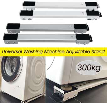 50-75Cm 300Kg Witte Wasmachine Zware Apparaat Wiel Trolley Roller Stand Voor Wasmachines Vaatwassers Koelkasten drogers