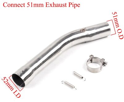 50.8Mm Motorfiets Midden Aansluitleiding Silp Op Voor Yamaha R6 1998 1999 2000 2001 2002 2003 2004 2005