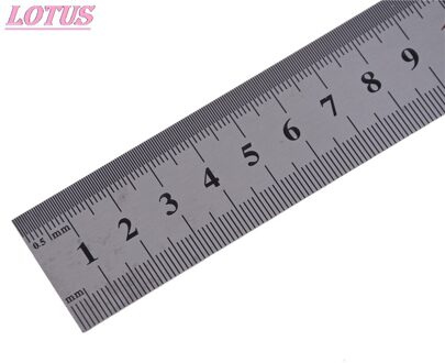 50 Cm Heerser 20 Inch Rvs Precisie Dubbelzijdig Rvs Materiaal 0-50 Cm Metrische Eenheid op Beide Zijden 1Pc