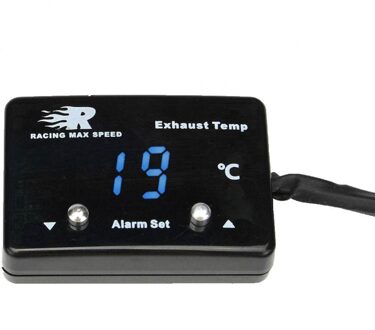 50% Digitale Auto Exhaust Gas Temp Gauge Led Display Egt Temperatuur Meter Sensor blauw licht