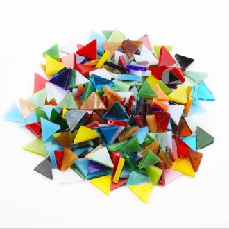50 G/zak Glasmozaïek Roze Gemengde Kleur Voor Diy Ambachten Mozaïek Maken Kinderen Puzzel Art Craft Transparante Steen 4 / 200g