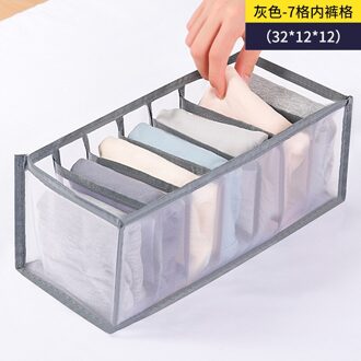 (50% Korting) Ondergoed Opbergdoos Met Compartimenten Sokken Bra Underpants Organizer Drawers Divider Opbergdoos Kast Lade 7 GRIDS- doos