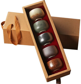 50 ml-100 ml Geschenkdoos Thee Cup Vintage Keramische Aardewerk Japan Stijl Theekopje Kantoor Master Kleine Thee Kommen water Cup Drinkware Theewaar B