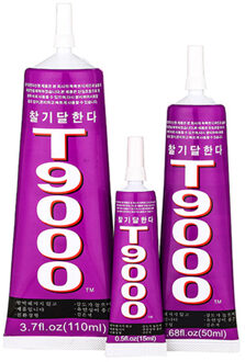 50 Ml T9000 Transparante Vloeibare Lijm Meer Krachtige Epoxyhars Lijm Kit Mobiele Telefoon Scherm Reparatie Tool