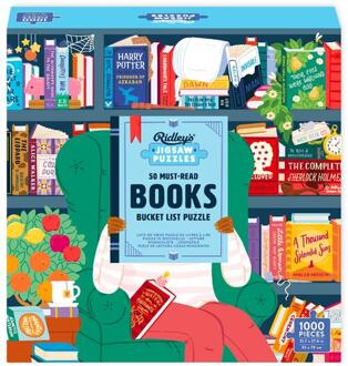 50 Must-Read Books Of The World Bucket List 1000-Piece Puzzle -  Ridley's Games (ISBN: 9781797234694)
