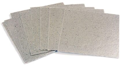 50 Pack Mica Platen Sheets Warmte-isolatie Board Voor Universele Magnetron Repareren Deel-Op Maat Gesneden, 5.9X 5.9Inch