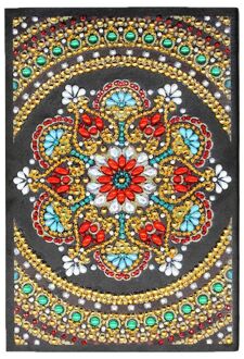 50 Pagina 'S Diamant Schilderij Notebook Diy Mandala Speciale Vormige Borduurwerk Kruis NB01