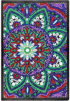 50 Pagina 'S Diamant Schilderij Notebook Diy Mandala Speciale Vormige Borduurwerk Kruis NB02