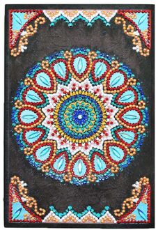 50 Pagina 'S Diamant Schilderij Notebook Diy Mandala Speciale Vormige Borduurwerk Kruis NB06