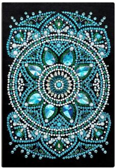 50 Pagina 'S Diamant Schilderij Notebook Diy Mandala Speciale Vormige Borduurwerk Kruis NB08