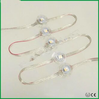 50 Pcs 110 Mm Afstand DC5V 20 Mm SK6812-RGBW Pixel Module; Clear Draad; Frosted Cover; IP68 Nominale; Rgbw Adresseerbare Full Color