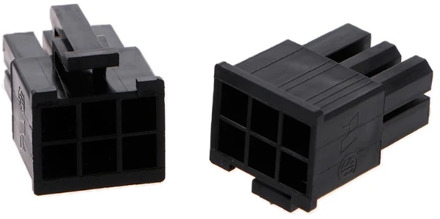 50 Pcs 4.2mm 6P 6 Pin Male Power Connector For PC Computer PCI-E Plastic Shell L15