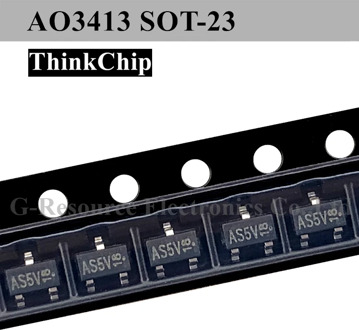 (50 pcs) AO3413 AS5V 3413 SOT-23 MOS-FET transistor P-Channel triode SMD New original