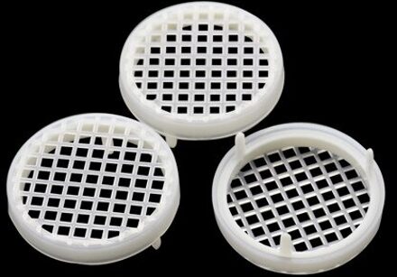 50 Pcs Bee Gereedschappen Ronde Gevangenen Wang Gevangenen Wang Plastic Kooi Witte Koning Gevangene Kooi