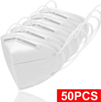 50 pcs Disposable mask Non-woven face mask protection 4 Layer filter 10 pcs / 5 pcs Ear-worn protective mouth mask dropshipping