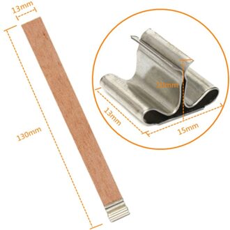 50 Pcs Eenvoudige Soja Wax Core Huishoudelijke Hout Kaars Kern Diy Kaars Maken Hout Chip Wax Core Arts Craft Supplies