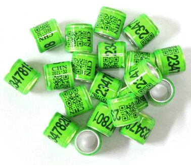 50 Pcs Gemengde Kleur Duif Bands Vogel Voet Ring Soorten Identificeren Training Ringen Huisdier 35ED