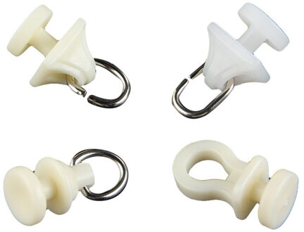 50 pcs Gordijn Katrol Spoor Staaf Rollen Plastic Gordijn Spoor Wielen voor Raam Deur Douche Gordijnen