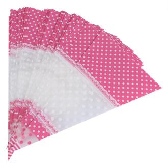 50 Pcs Kegel-Vormige Clear Cellofaan Verpakking Zak Met Twist Ties Party Chocolade Zoete Popcorn Halloween Kerst Snoep tas