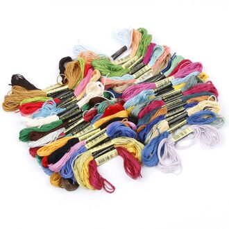 50 Pcs Kruissteek Draden 8M Katoen Borduurgaren Naaien Art Thread Strengen Borduurgaren Diy Naaien Gereedschap