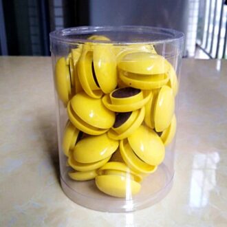 50 Pcs Magnetische Kopspijkers Punaises Plastic Kleur Kralen Koelkast Koelkast Stickers Whiteboard Schoolbord Deeltjesgrootte 32Mm 50 stk-Yello