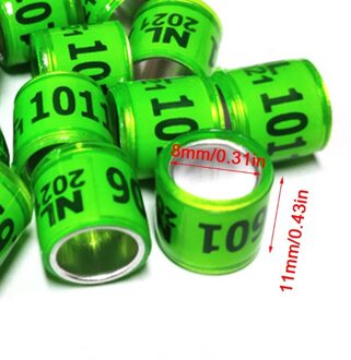 50 Pcs Multi-color Duif Bands Vogel Voet Ring Soorten Identificeren Training Ringen Huisdier Gxma