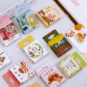50 pcs/pack Autumn Whispers Forest Island Deer Decorative Stationery Stickers Scrapbooking DIY Diary Album Stick