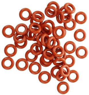 50 Pcs Silicone O Ring Afdichting Ringen 8Mm X 4Mm X 2Mm Rood